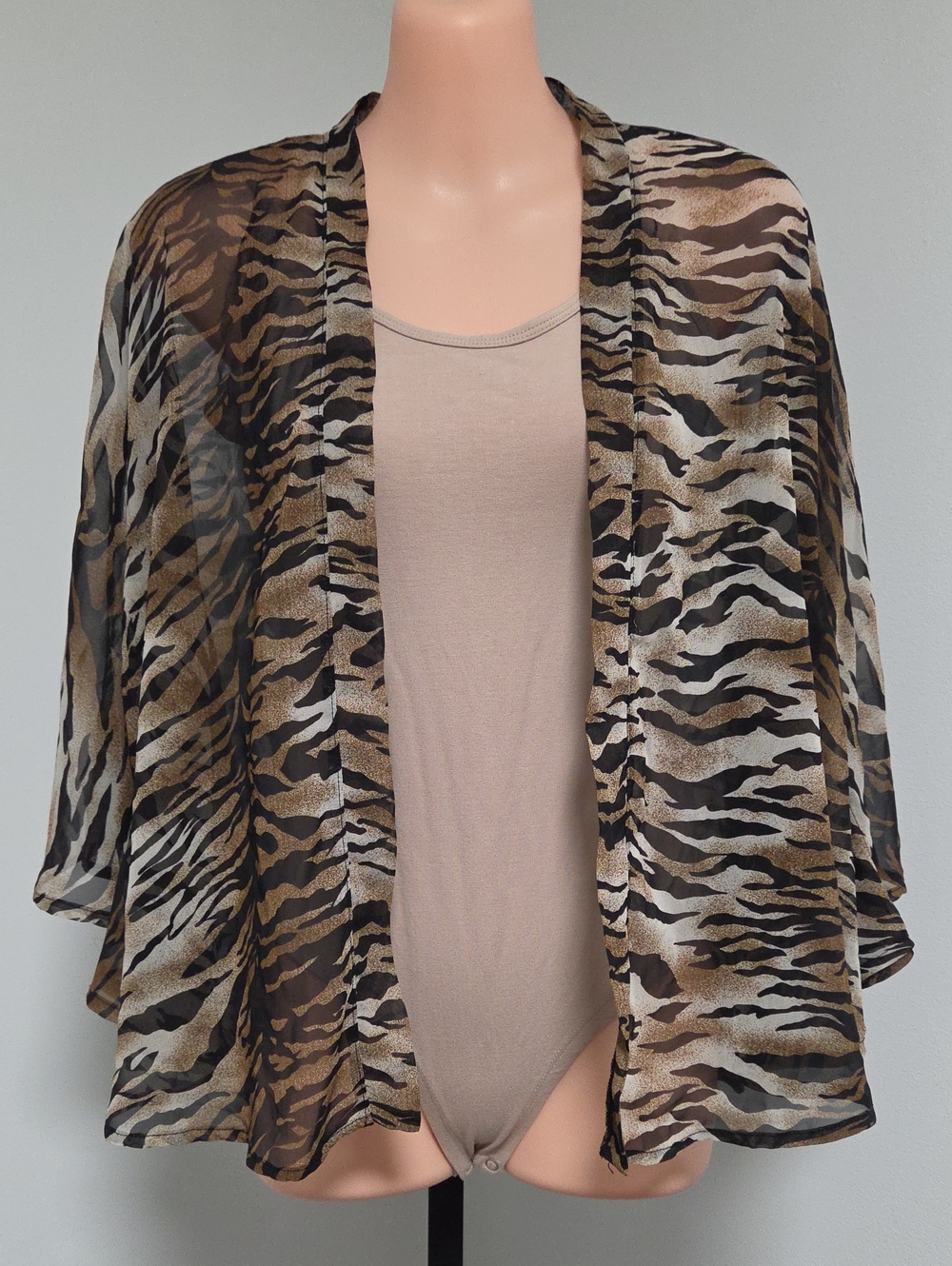 Forever 21 Animal Print Kimono Cover-Up